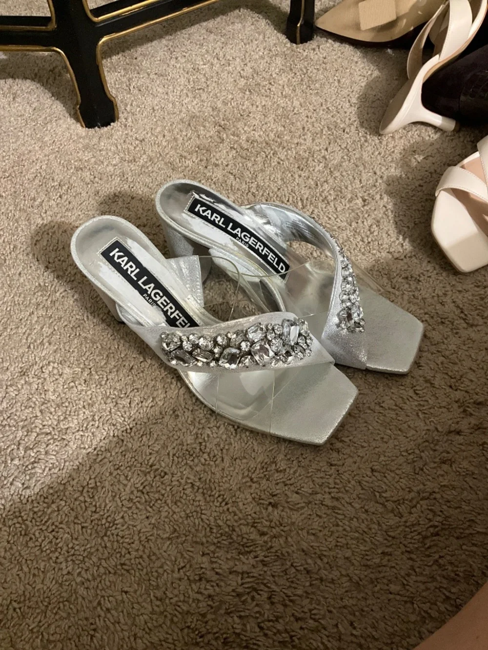 Karl Lagerfeld Paris Rosina heeled sandal